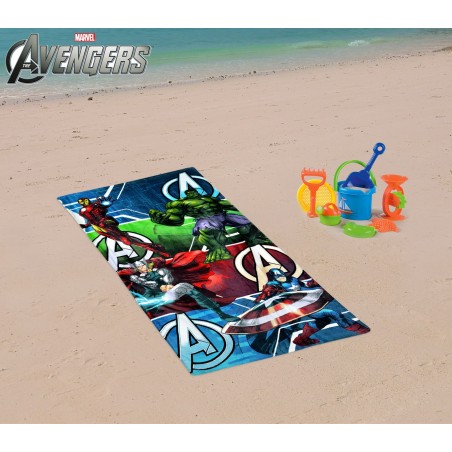 MV92260 Telo mare The Avengers supereroi 70x140 cm 100% cotone