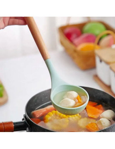 Set 12 Utensili da Cucina Mestoli Silicone...