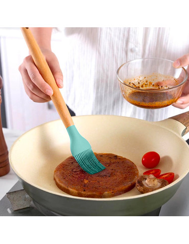 Set 12 Utensili da Cucina Mestoli Silicone...