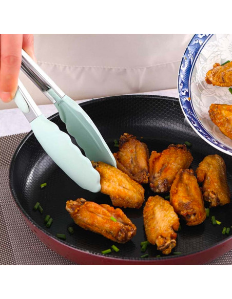 Set 12 Utensili da Cucina Mestoli Silicone Alimentare Antiaderente Antigraffio