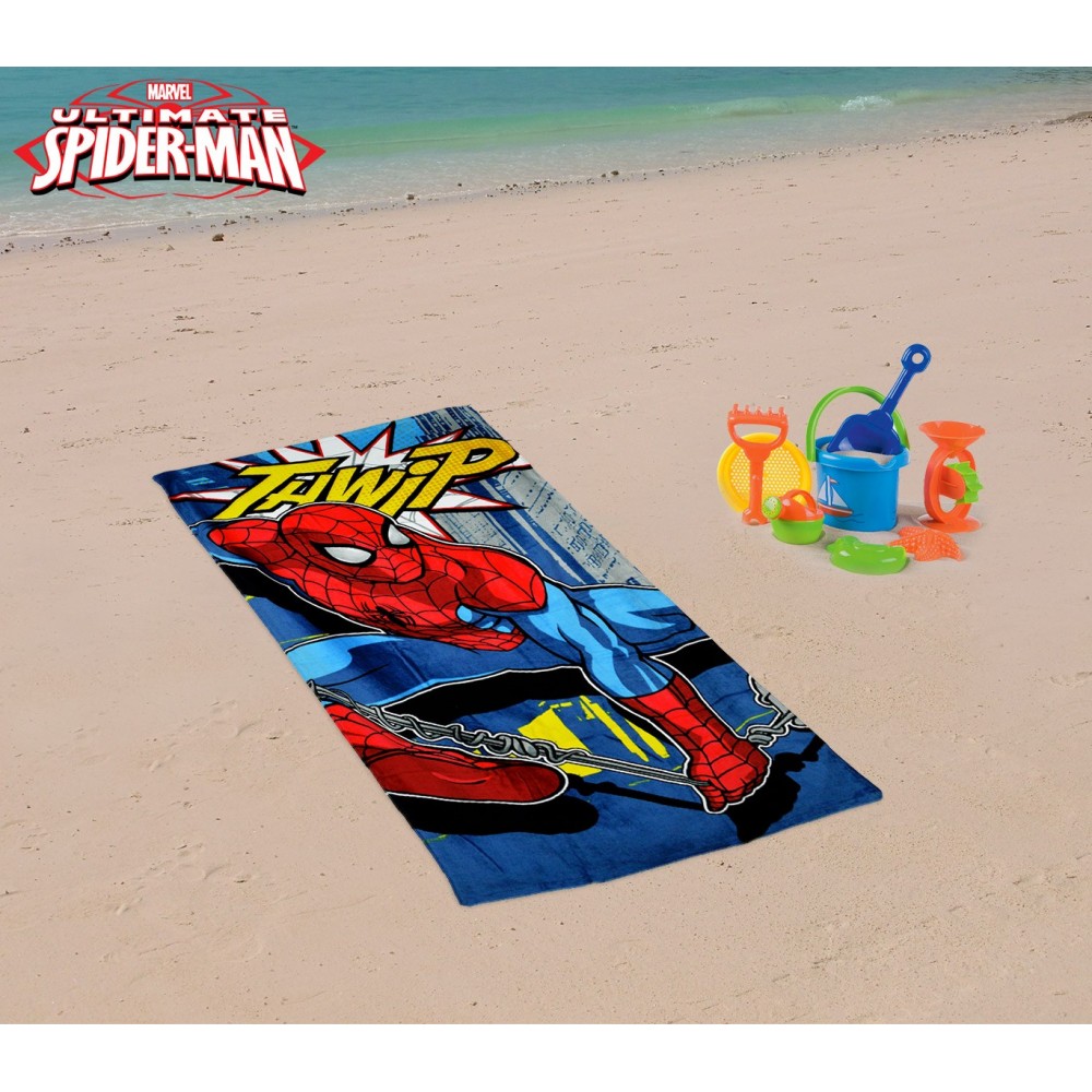MV92258 Telo mare Spiderman 70x140 cm 100% cotone