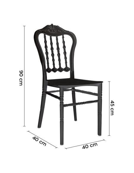 Set 2 Sedie EMILIA in Polipropilene Design Ideale per Catering ed Eventi Sagra