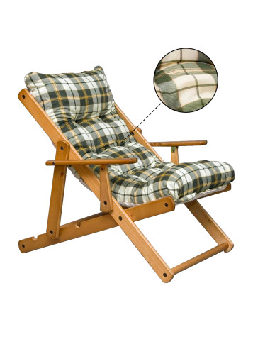 Poltrona Legno Relax Rondò MASLEGNO 3 Posizioni...