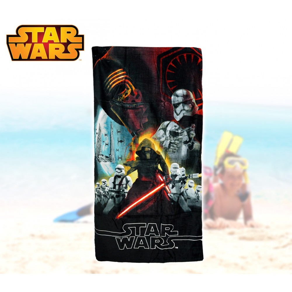 SWE7038 Telo mare Star Wars 70x140 cm 100% cotone