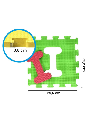 Tappeto Puzzle da Gioco Bambini 10pz...