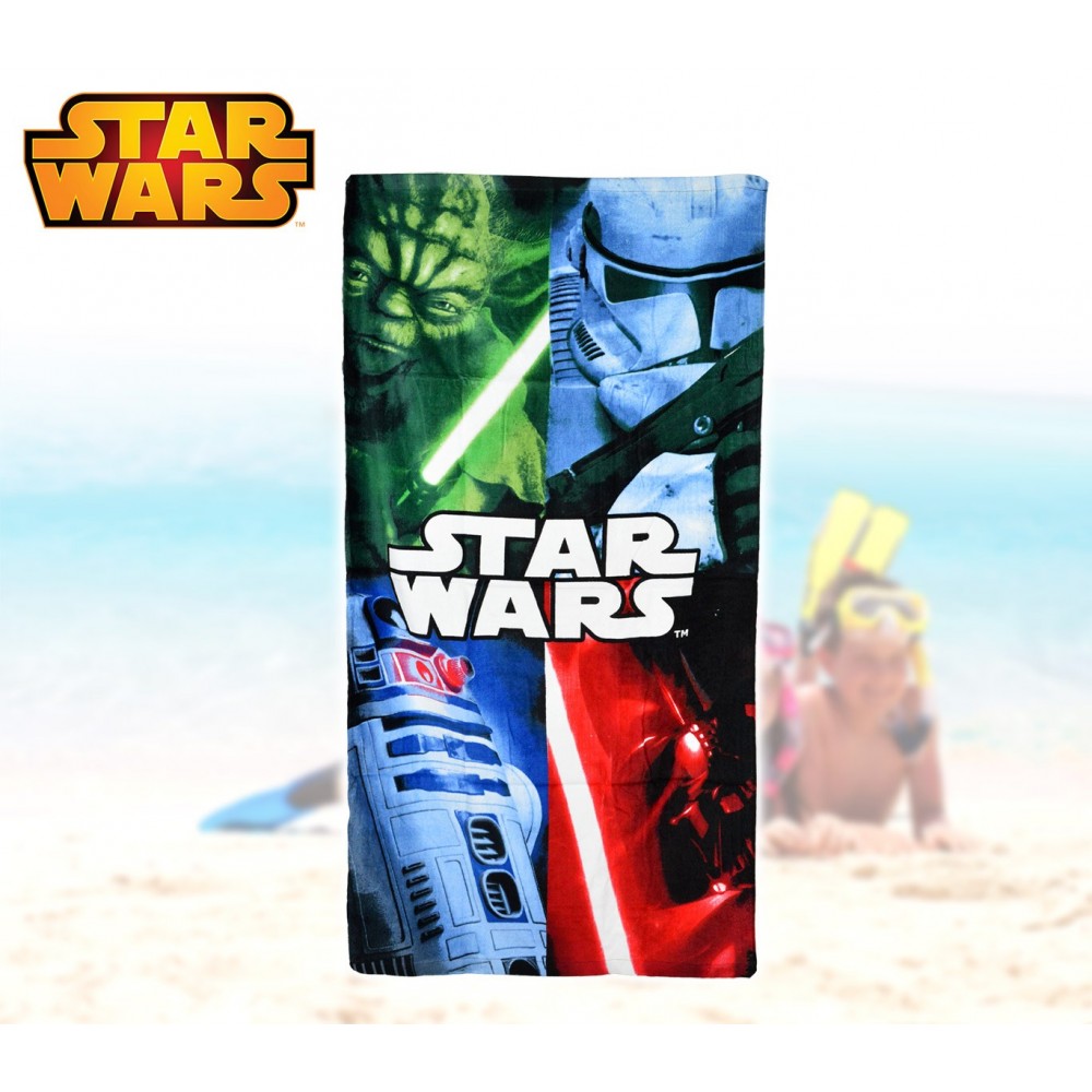 SW14057 Telo mare Star Wars 70x140 cm 100% cotone