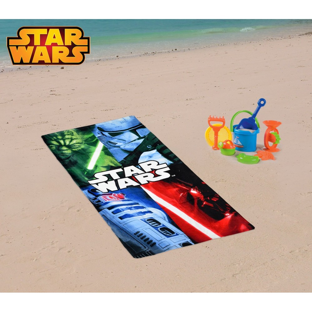 SW14057 Telo mare Star Wars 70x140 cm 100% cotone