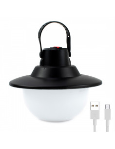 Lampada da Campeggio Luce Gialla 3 Tipi di Luminosità Portatile Ricaricabile USB