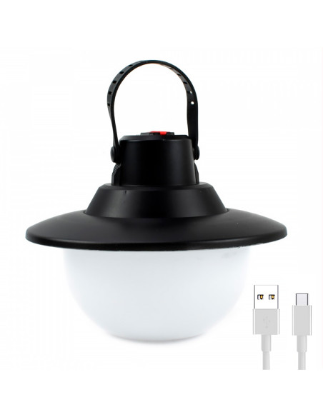 Lampada da Campeggio Luce Gialla 3 Tipi di Luminosità Portatile  Ricaricabile USB