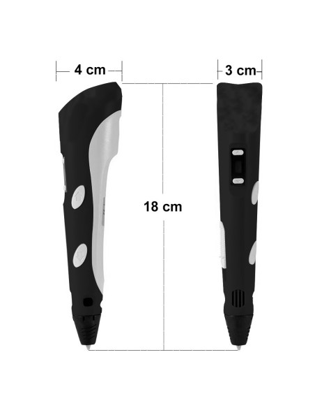Penna per stampa 3D compatibile con filamenti PLA art. 453284 stereoscopica