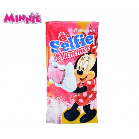 WD16933 Telo mare Minnie Selfie70x140 cm 100% cotone