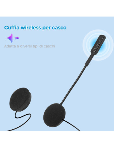 Auricolari Motocicletta Cuffie per Casco...