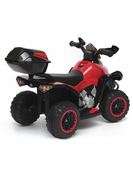 Mini Quad Elettrico per Bambini Deluxe LT928 6V Luci Suoni Bauletto Portaoggetti