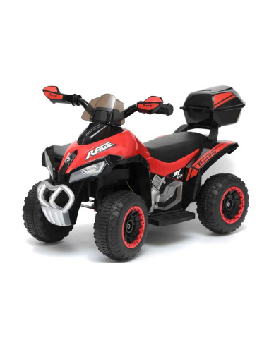 Image of Mini Quad Elettrico per Bambini Deluxe LT928 6V Luci Suoni Bauletto Portaoggetti Rosso