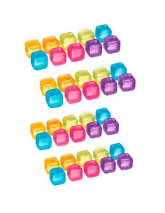 Cubetti di Ghiaccio Riutilizzabili in Silicone Pack 40pz...