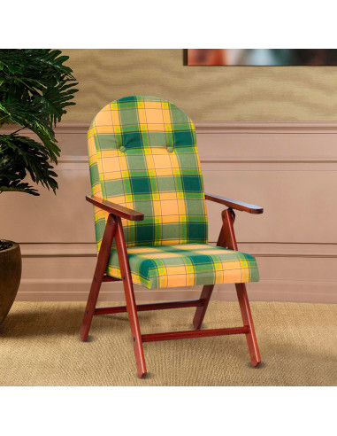 Poltrona in Legno AMALFI Sedia Reclinabile...