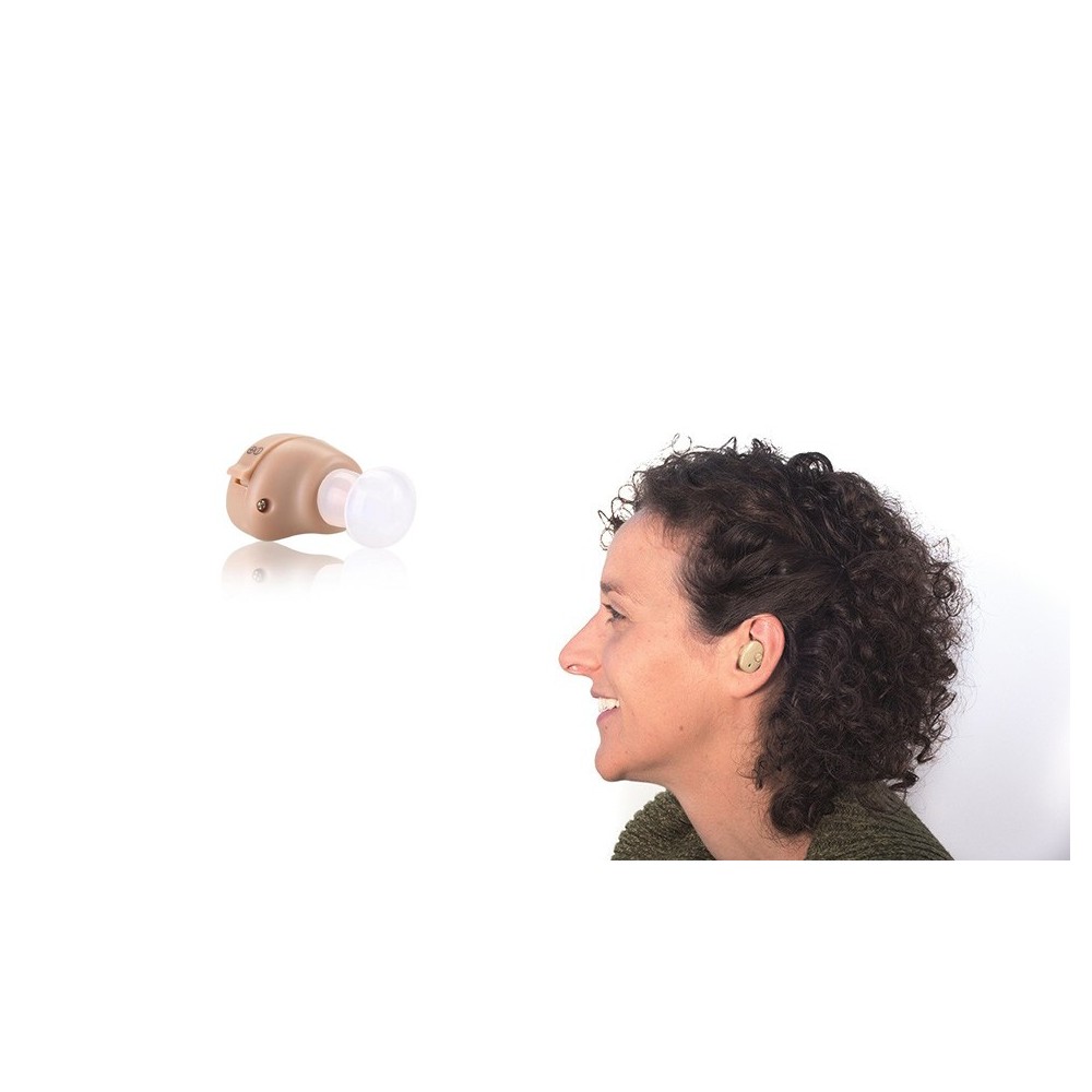Mini amplificatore sonoro apparecchio acustico invisibile auricolare 