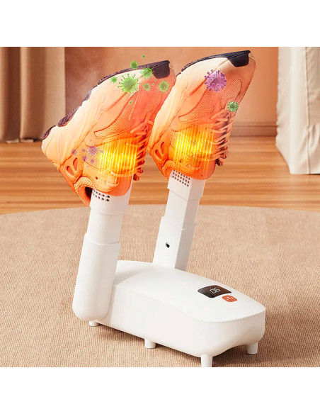 Asciuga Scarpe Elettrico 300W con Display Deumidificatore Scaldapiedi Domestico