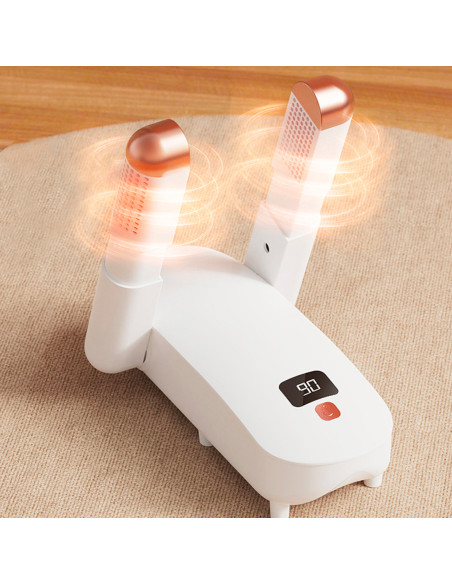 Asciuga Scarpe Elettrico 300W con Display Deumidificatore Scaldapiedi Domestico