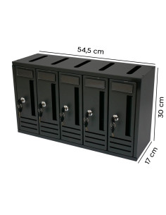 Cassetta condominiale Iron Grey Art 900.5 Verticale 5... 2