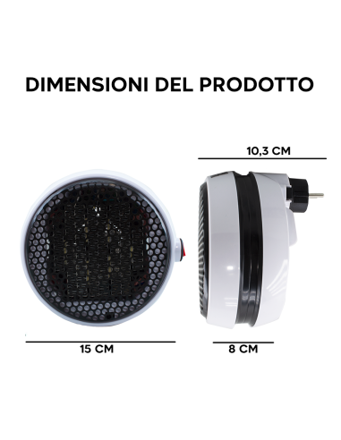 Stufa Elettrica Portatile Senza Fili da Muro...