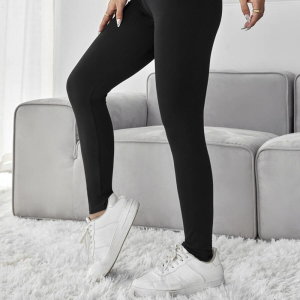 Leggings Vita Alta Donna IDA Tessuto Elasticizzato Autunnale Pantalone Sportivo