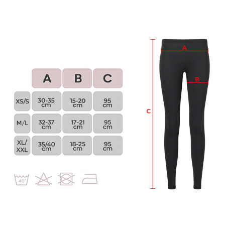 Leggings Vita Alta Donna IDA Tessuto Elasticizzato Autunnale Pantalone Sportivo