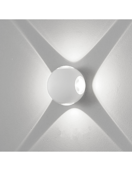 Applique da Parete Lampada LED Tonda 12W Angolo di Luce 120° 6500K Luce Fredda