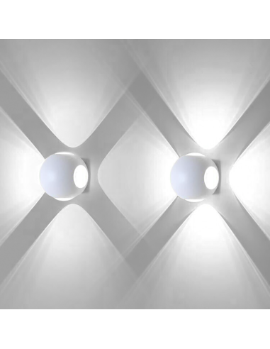 Applique da Parete Lampada LED Tonda 12W Angolo...