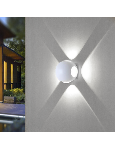 Applique da Parete Lampada LED Tonda 12W Angolo di Luce 120° 6500K Luce Fredda