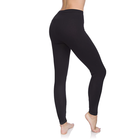 Kit 3pz Leggings Sportivo Donna Nero Blu Marrone Tessuto Elasticizzato Autunnale