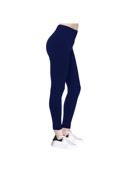 Kit 3pz Leggings Sportivo Donna Nero Blu Marrone Tessuto Elasticizzato Autunnale