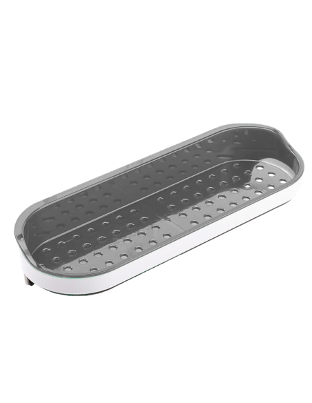 Mensola Portaoggetti Adesiva a Parete Organizer 4 Ganci Bagno e Cucina 30x10.5x7