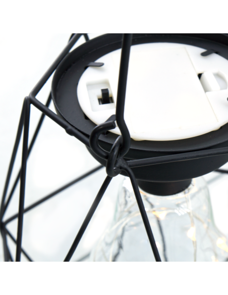 Lanterna da Esterno con Minilucciole a Batteria Lampada Finta a Sospensione