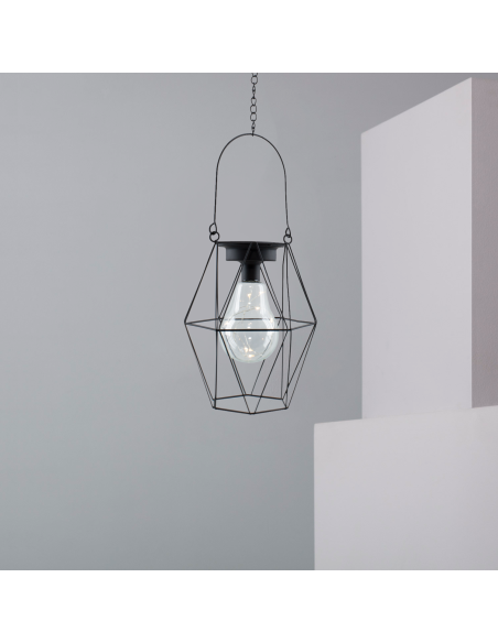 Lanterna da Esterno con Minilucciole a Batteria Lampada Finta a Sospensione