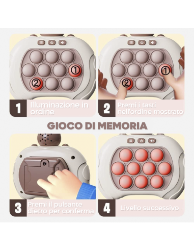 Giocattolo Elettronico Pop-it Push per Bambini...