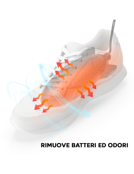 Scalda e asciuga scarpe elettrico essicatore toglie umidità deumidificatore