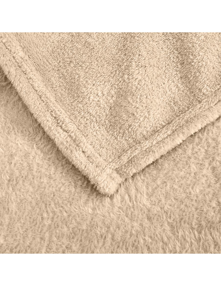 Plaid Tinta Unita Letto Singolo Barcellona 230x160cm Coperta in Pile Morbida