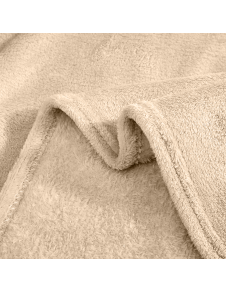 Plaid Tinta Unita Letto Singolo Barcellona 230x160cm Coperta in Pile Morbida