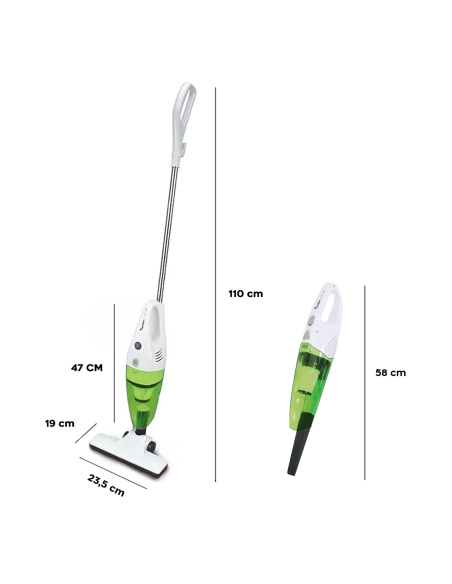 Scopa Elettrica 2in1 JORDAN Aspirapolvere Senza Sacco 800W con Filo Filtro HEPA