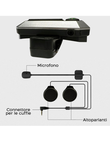 Kit Chiamata Moto Auricolari Casco Wireless con...