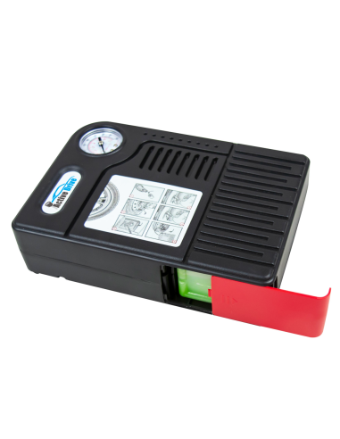 Kit Gonfiatore e Riparatore Gomme Auto...