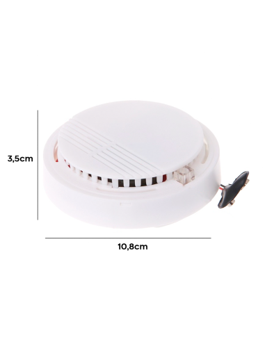 Rilevatore di Fumo e Fuoco Wireless 9V Sensore...