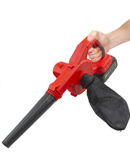 Soffiatore Aspirapolvere a Batteria Wireless 18V Ricaricabile con Sacchetto