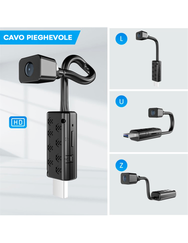 Mini Telecamera Wireless Portatile 4K HD Q-SX30...