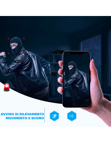 Mini Telecamera Wireless Portatile 4K HD Q-SX30...