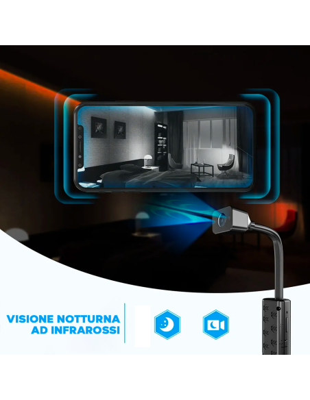 Mini Telecamera Wireless Portatile 4K HD Q-SX30 WiFi Controllo da Remoto con App