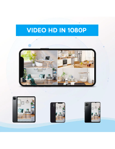 Mini Telecamera Wireless Portatile 4K HD Q-SX30...