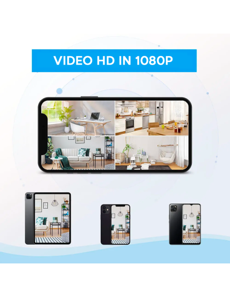 Mini Telecamera Wireless Portatile 4K HD Q-SX30 WiFi Controllo da Remoto con App