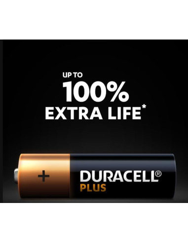 Confezione 4 Duracell Plus Pile AA 100% Extra...